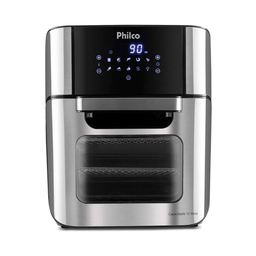 Fritadeira Forno Elétrico Sem Óleo Air Fry Oven Philco PFR2200P Digital 12 L