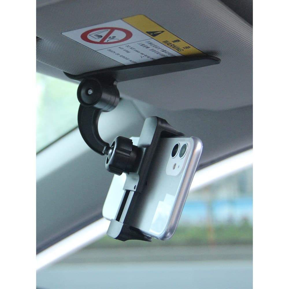 Viseira de sol do carro suporte do telefone móvel retrátil criativo Snap-on Co-piloto navegação suporte do telefone móve