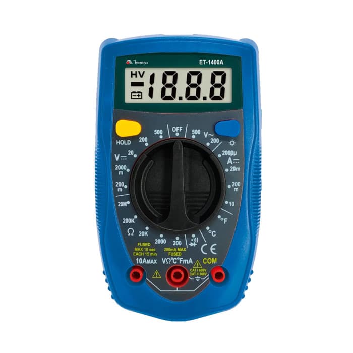 MULTIMETRO DIGITAL MINIPA ET-1400A CATEGORIA II 300V