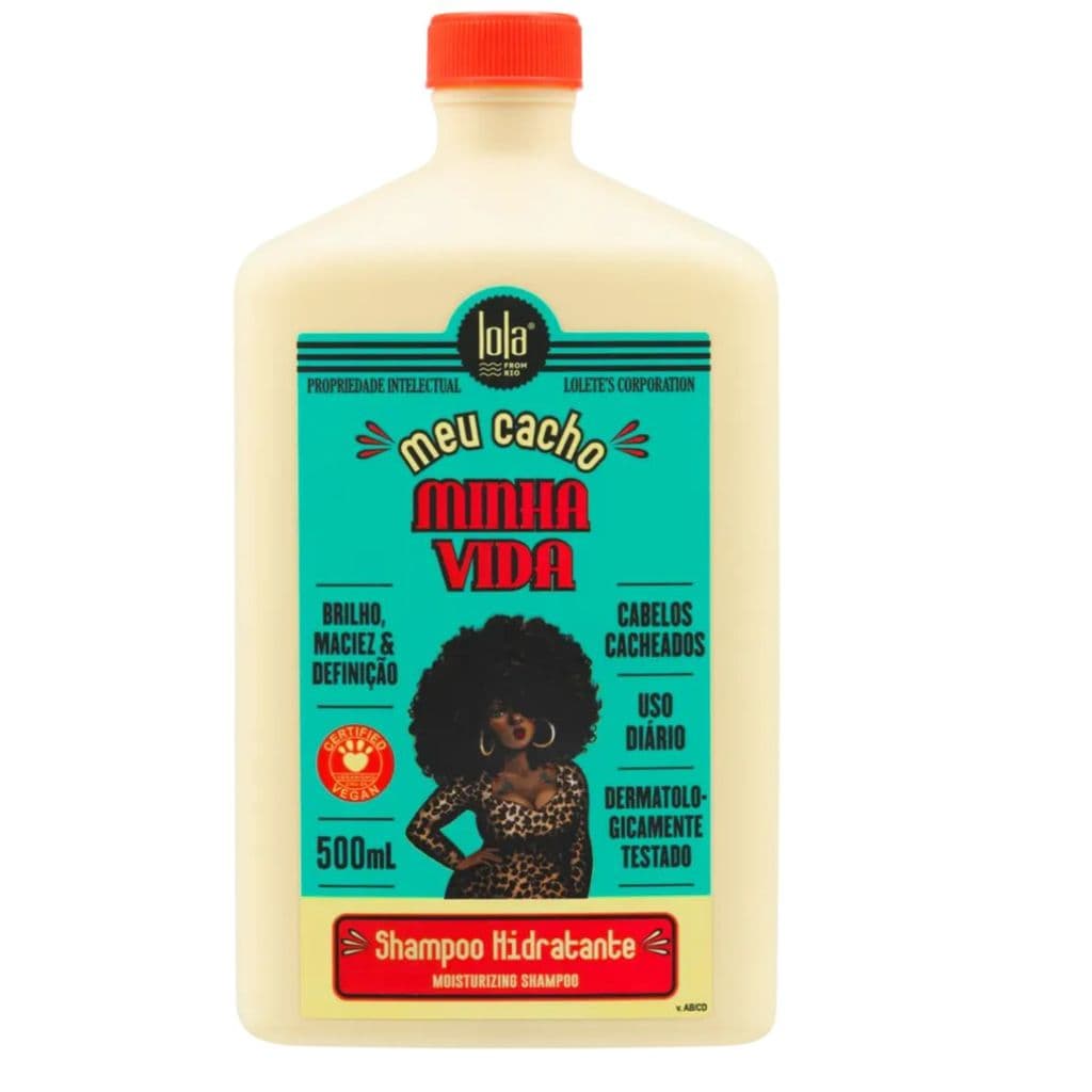 Shampoo Lola Cosmetics Meu Cacho Minha Vida 500ml – Hidratante para Cabelos Cacheados