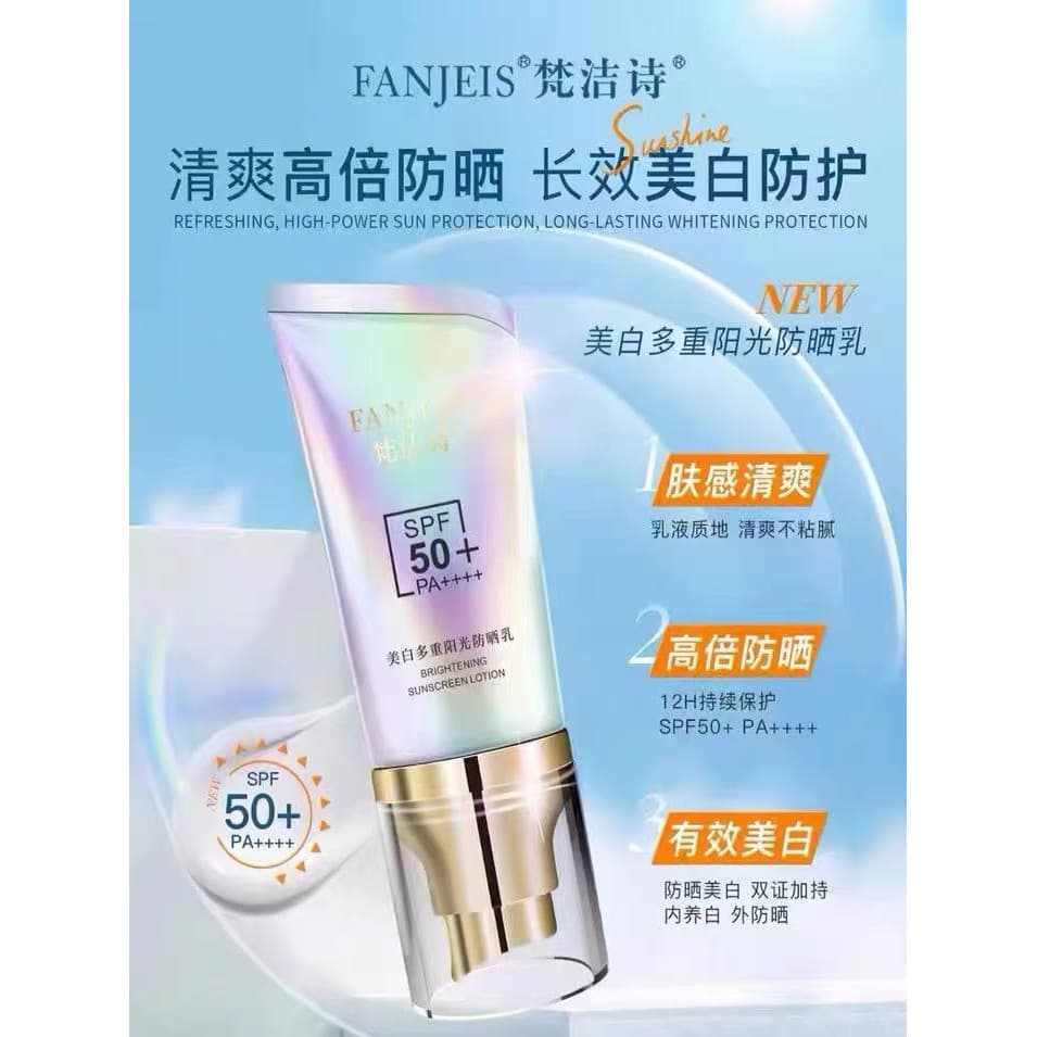 Vajetz Whitening Multi-Sun Sunshine Loção Protetor Solar 50g Creme Corretivo À Prova D 'Água Protetor Solar Não-Take-off