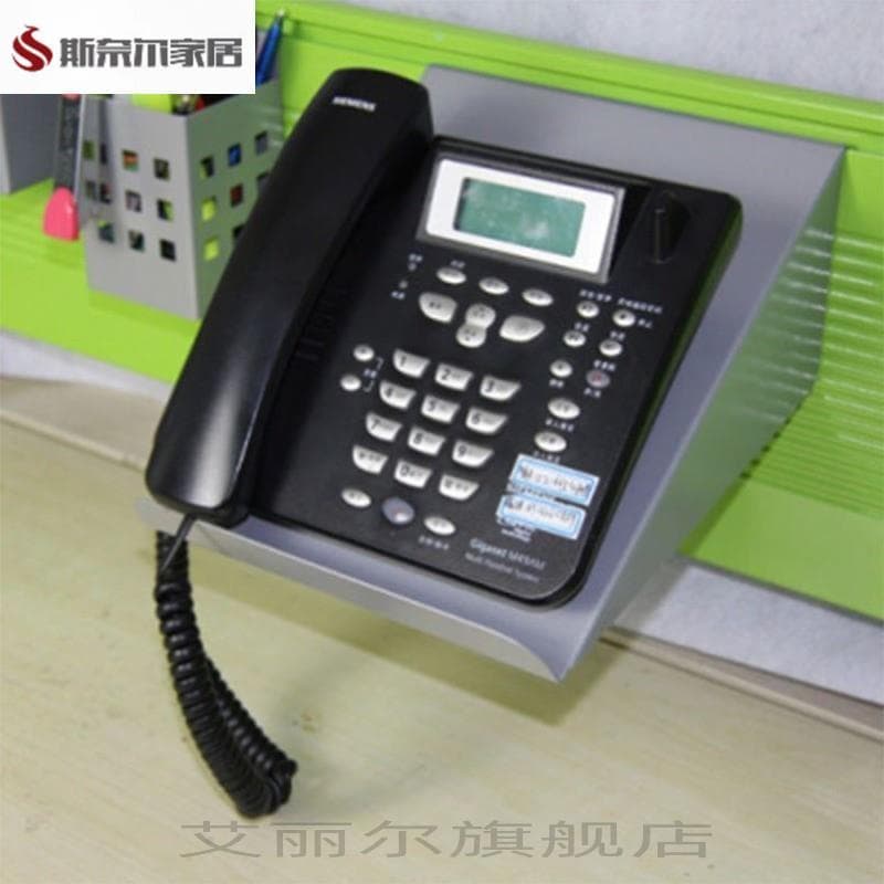 Telefone fixo suporte de parede pendurado suporte de telefone prateleira de parede Metal negócios