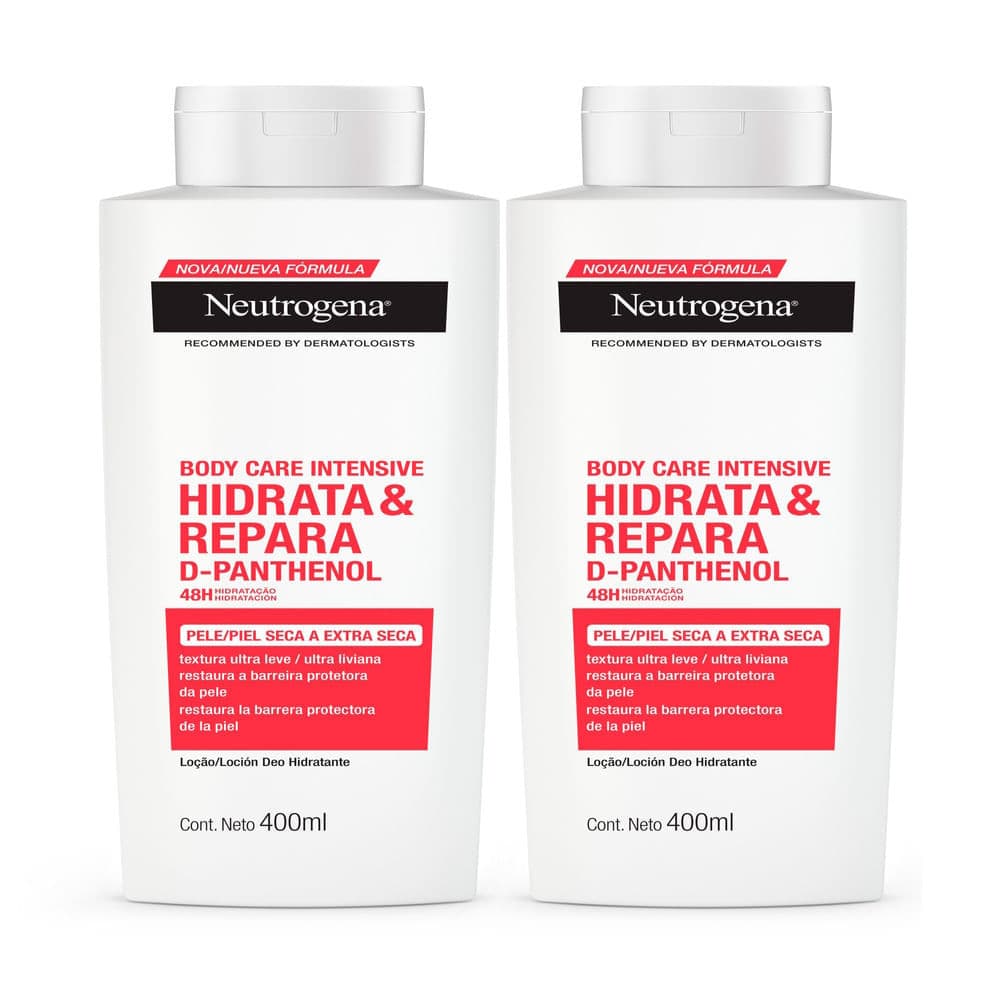 Kit 2 Hidratante Corporal Neutrogena Body Care Intensive Hidrata & Repara 400ml