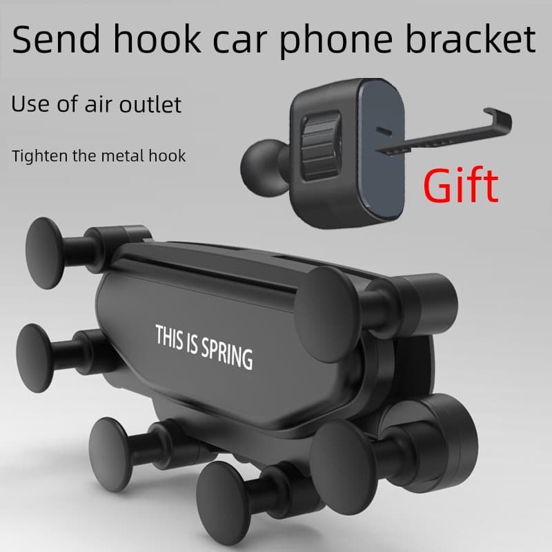 Suporte importado para automóvel Suporte para celular no carro Presilha para grade do ar condicionado Suporte do telefon