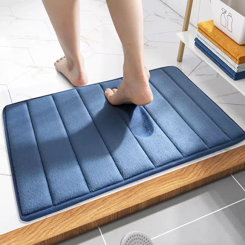 Tapete Banheiro Soft Sala Grande Antiderrapante Macio Secagem Rápida 60x40cm