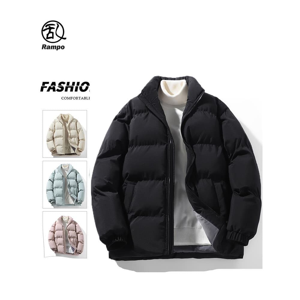 Jaqueta acolchoada masculina jaqueta de pão de inverno estilo curto jaqueta de inverno moderna jaqueta acolchoada versão