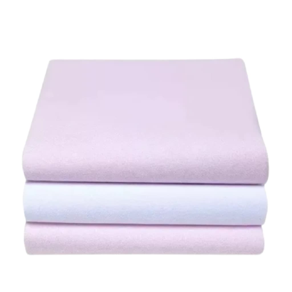 Kit Cueiro Feminino Enxoval Bebe Com 6 Und Flanelado Algodao Macio Seguro Tamanho 80x50cm Crianca