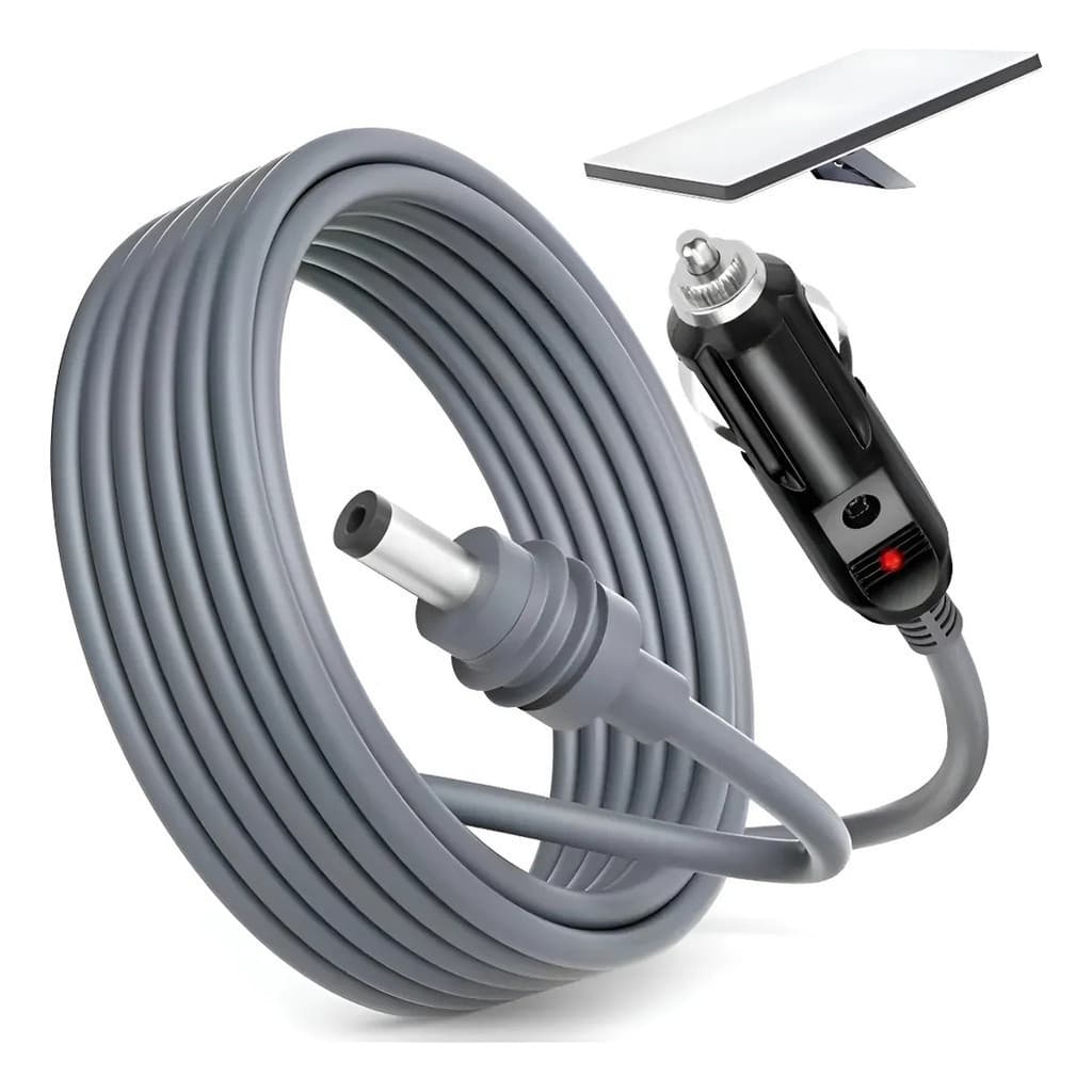 Cabo Carregador Veicular 12V/24V para Starlink Mini 3M IPX5 Resistente