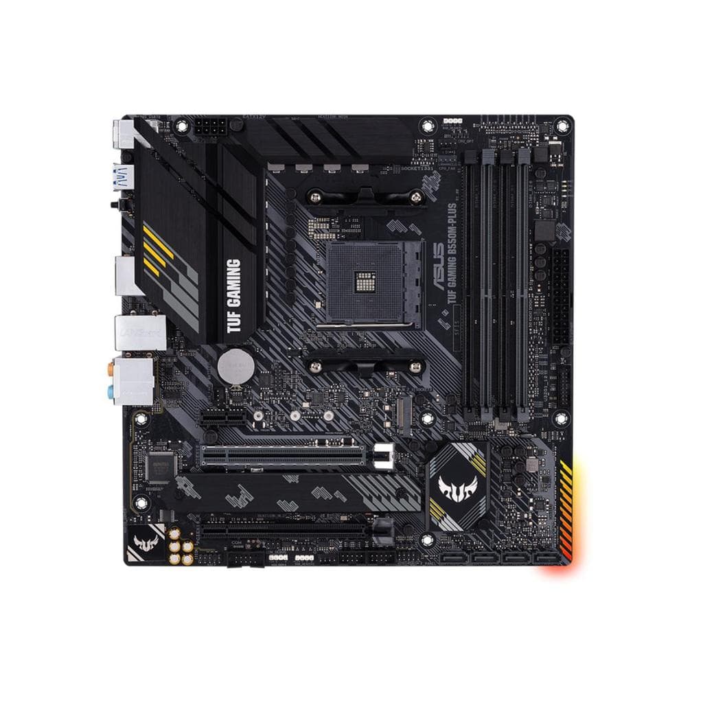 Placa-mãe Asus p/AMD AM4 B550M-Plus TUF Gaming 4xDDR4 mATX 9