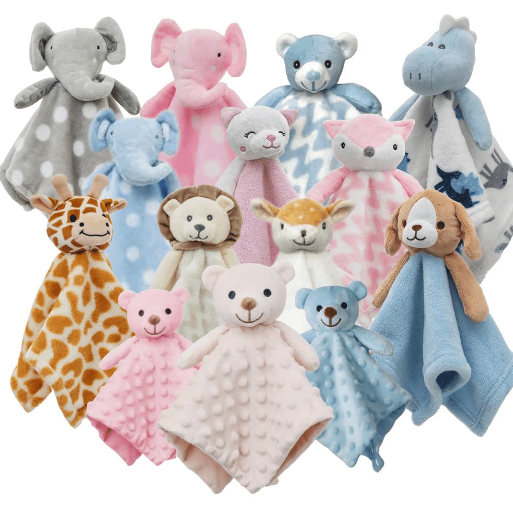 Naninha Bebê Hipoalergênica Pelúcia Macia Animais variados Safari Menino Menina - Envio imediato