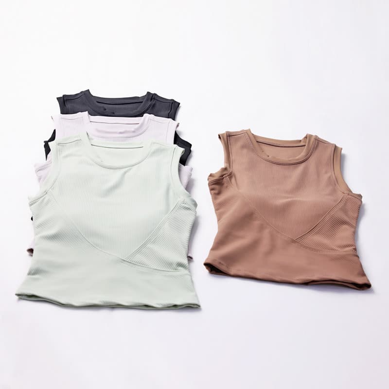 Roupas de Yoga femininas sem mangas colete esportivo exterior Wear apertado de secagem rápida correndo roupas de Fitness