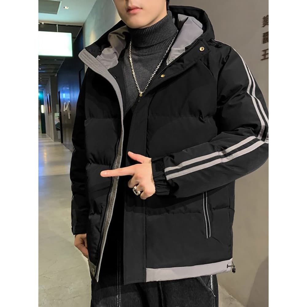 Outono inverno para baixo acolchoado jaqueta masculina grosso acolchoado jaqueta High-End masculino All-Match à prova de