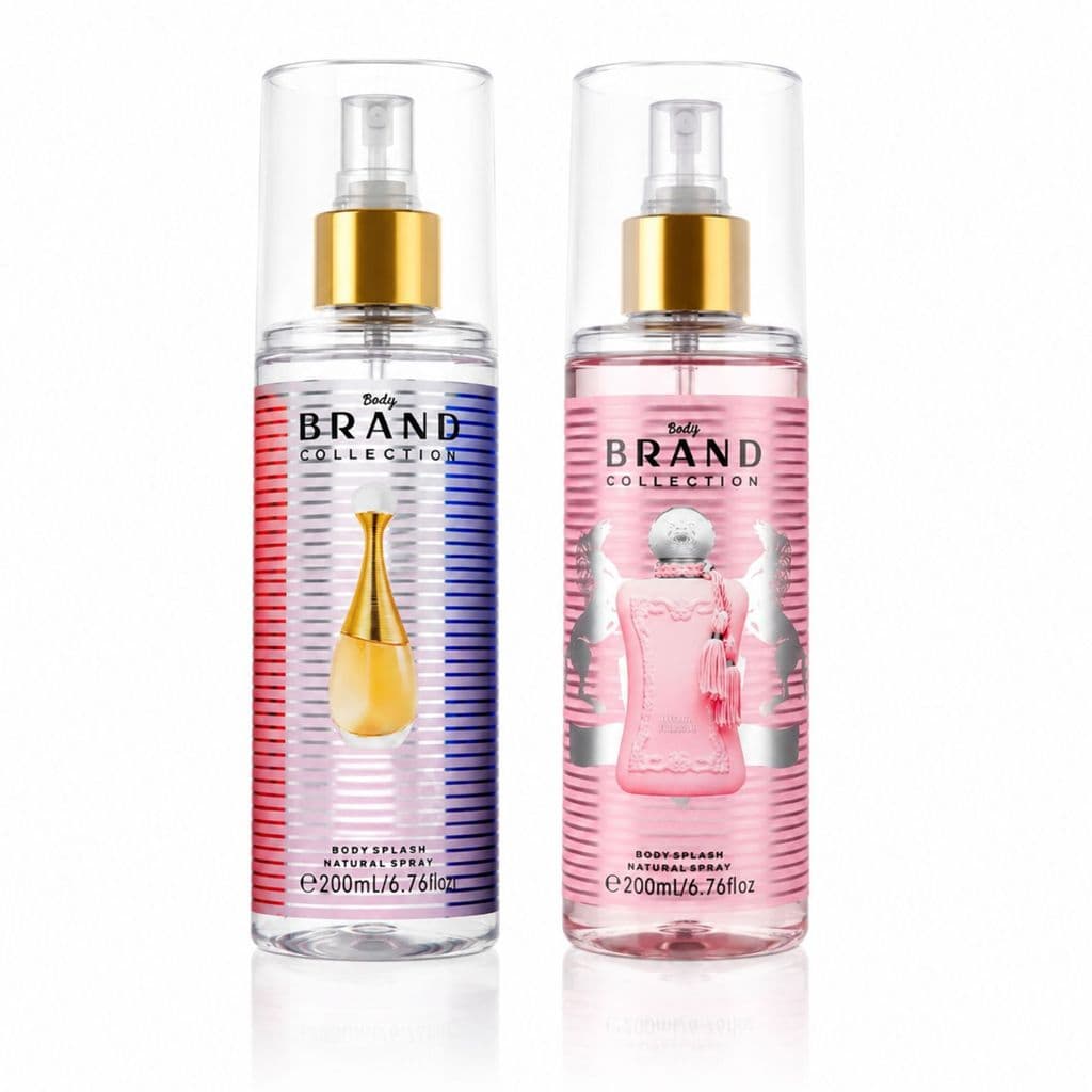 Kit 2 Body Splash Brand Collection 200ml Fragrâncias Femininas Inspiradas em Perfumes Importados de Grife