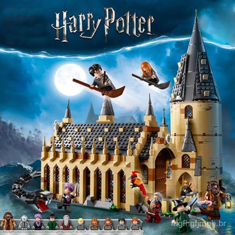 UT4Y 1000 Peças Blocos de Montar Lego Grande Castelo de Hogwarts Hedwig Raposa Brinquedo Montável Presente para Meninos