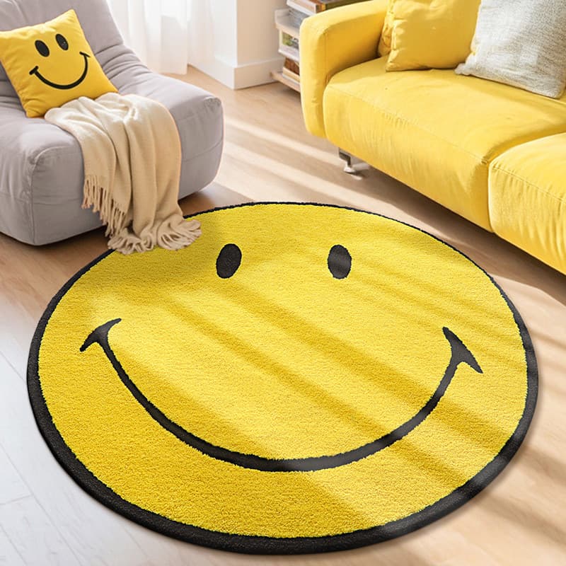 [Novo produto] Sorriso reunindo tapete grande sala de estar tapete antiderrapante doméstico resistente à sujeira almofad