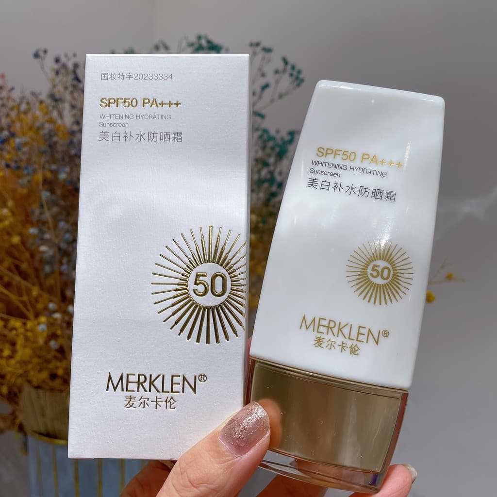 Genuíno clareamento hidratante protetor solar SPF50PA +++ masculino feminino Facial corpo protetor solar loção proteção 