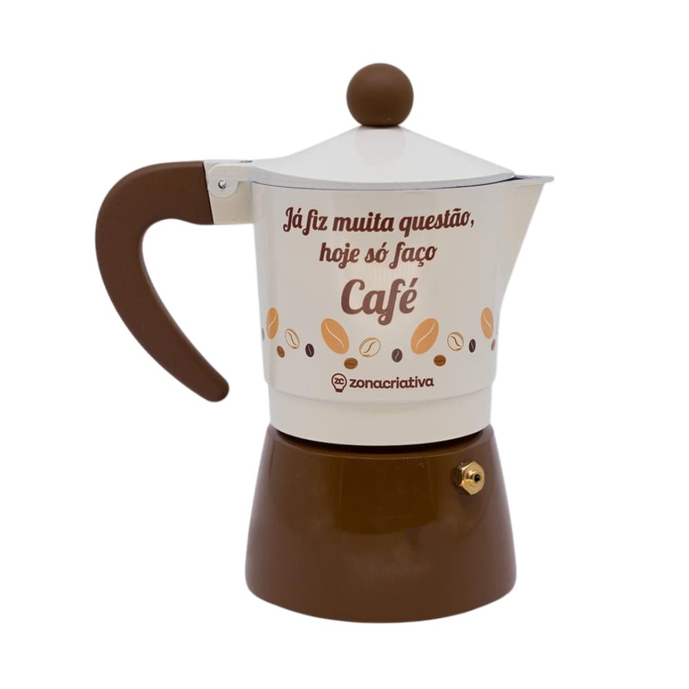 Cafeteira Italiana Moka Zona Criativa Café 150ml Alumínio Expresso Luxo Premium