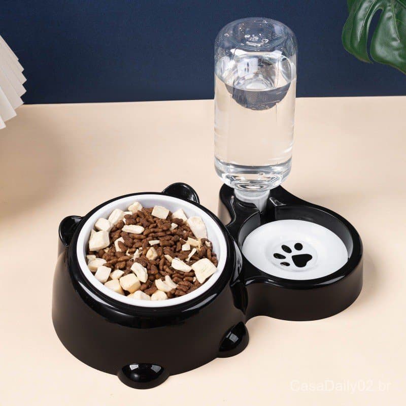 Tigela para gato, tigela para cachorro, tigela para ração de gato, dispensador de ração para gato, tigela dupla, dispens