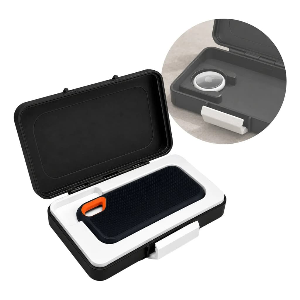Estojo Ssd Externo Sandisk Compartimento Airtag Case Rigido Premium