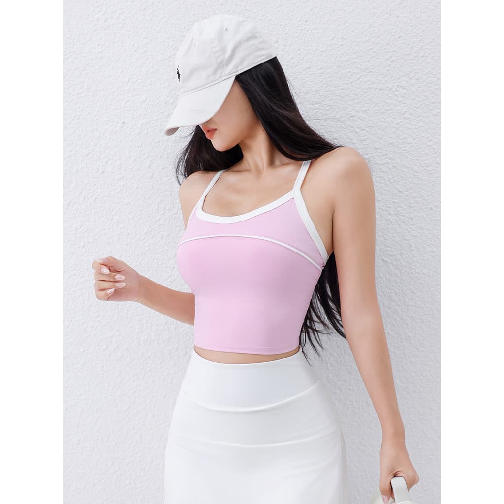 Roupas de Yoga femininas 2026 novo estilo correndo roupa interior à prova de choque terno esportivo Pilates Fitness inte