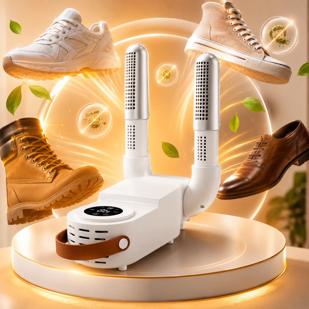 Secador De Sapato Inteligente Dobrável Tênis Elimina Umidade Mal Cheiro E Odor 110V / 220V