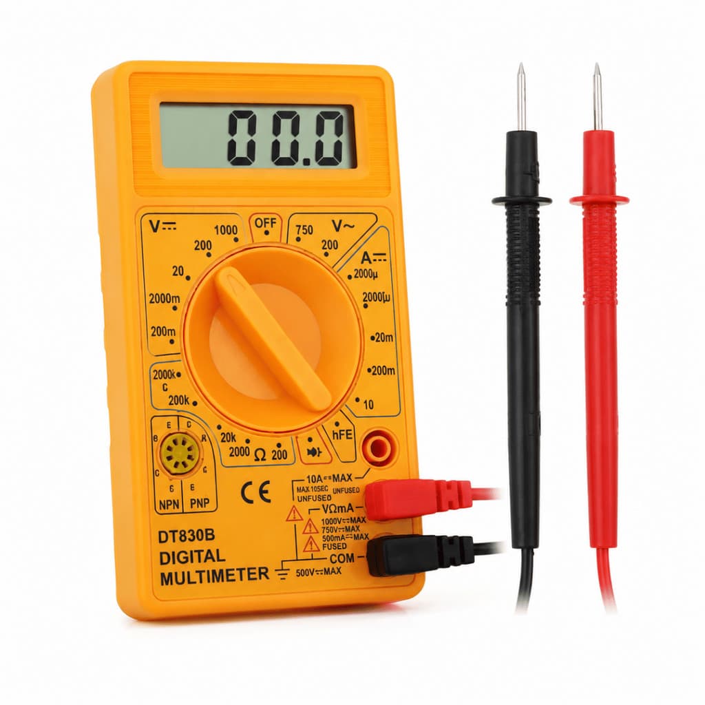 Multímetro Digital Bip Transistor Resistência Corrente Tensão Arduino Protoboard Circuito Eletrônico Medidor