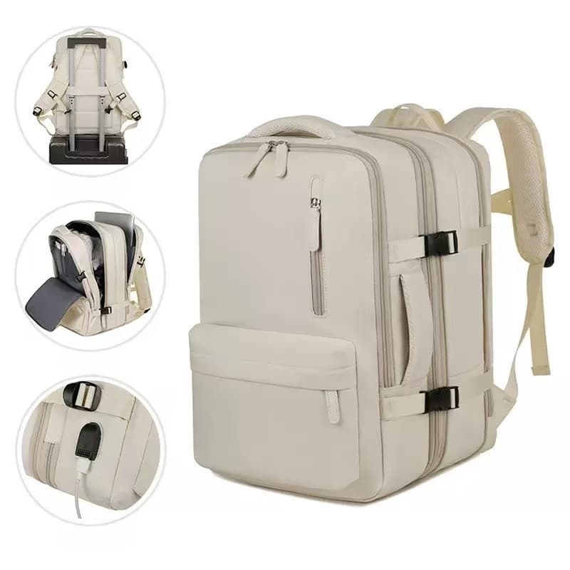 Mochila Viagem Feminina Masculinas Multifuncional Reforçada Impermeável Expansível Mochila Notebook