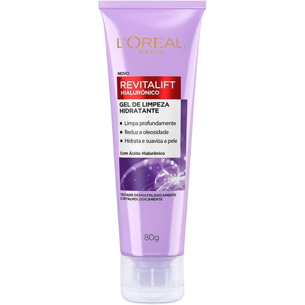 Gel de Limpeza Anti-idade Loreal Revitalift Hialurônico 80g