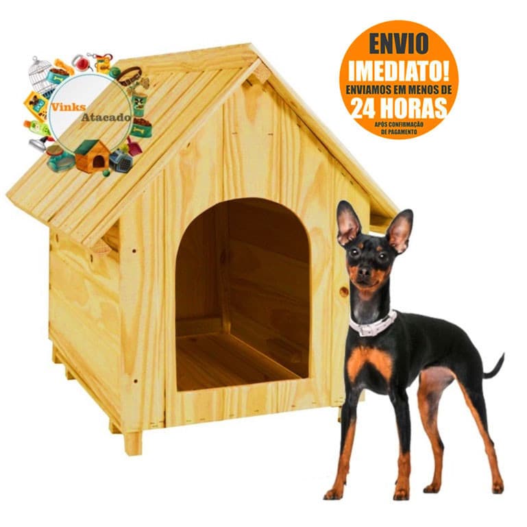 Casinha de Madeira N1 Para Cachorro Cães Porte Pequeno Para Pinscher Coelho Gatos Casa Pet Numero 1 Promoção