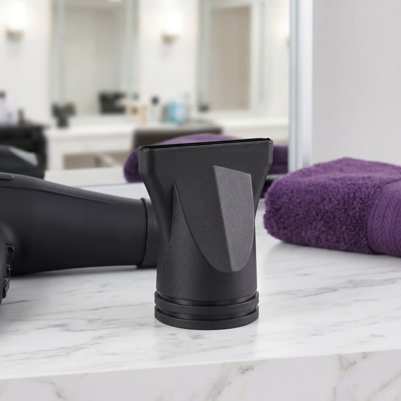 🎀 Bico Difusor Preto Plástico Universal Para Secador De Cabelo Profissional