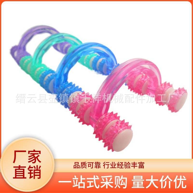 Oito rolos de volta Push massageador corpo inteiro lua carro quatro rodas massagem ombro pescoço massageador muscular
