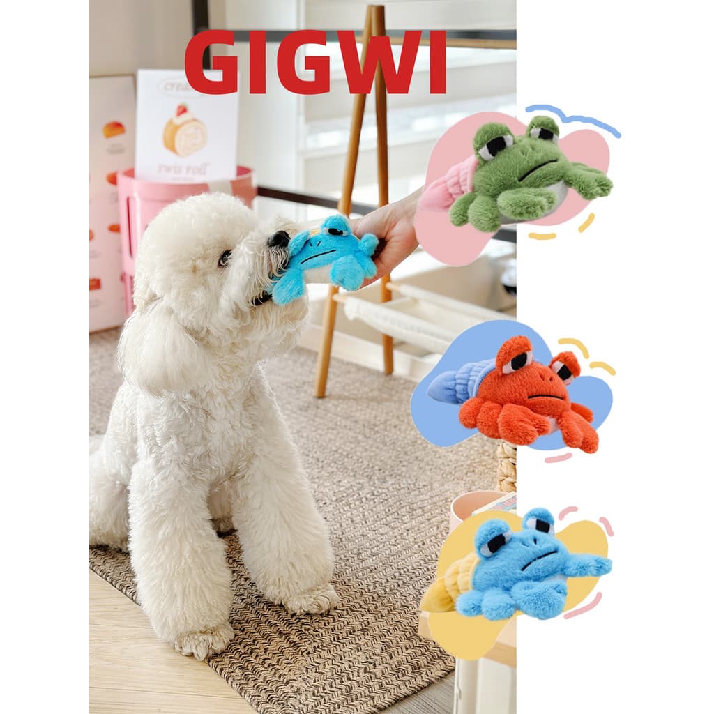 GiGwi Guiwei Pet Dog Voz Brinquedo Eremita Caranguejo Brinquedo de Pelúcia Filhote de Cachorro Molar Acompanha Brinquedo