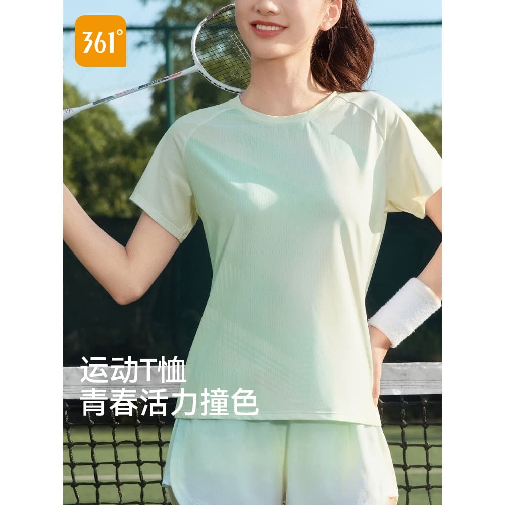 361 camisa de Badminton feminina roupas esportivas absorção de umidade correndo roupas de Fitness esportes topo de manga