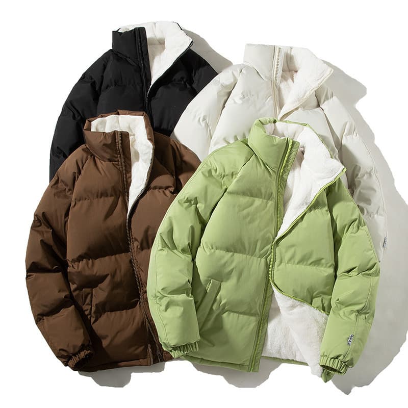 Jaqueta acolchoada masculina inverno juventude engrossado velo quente acolchoado jaqueta masculina topo solto acolchoado