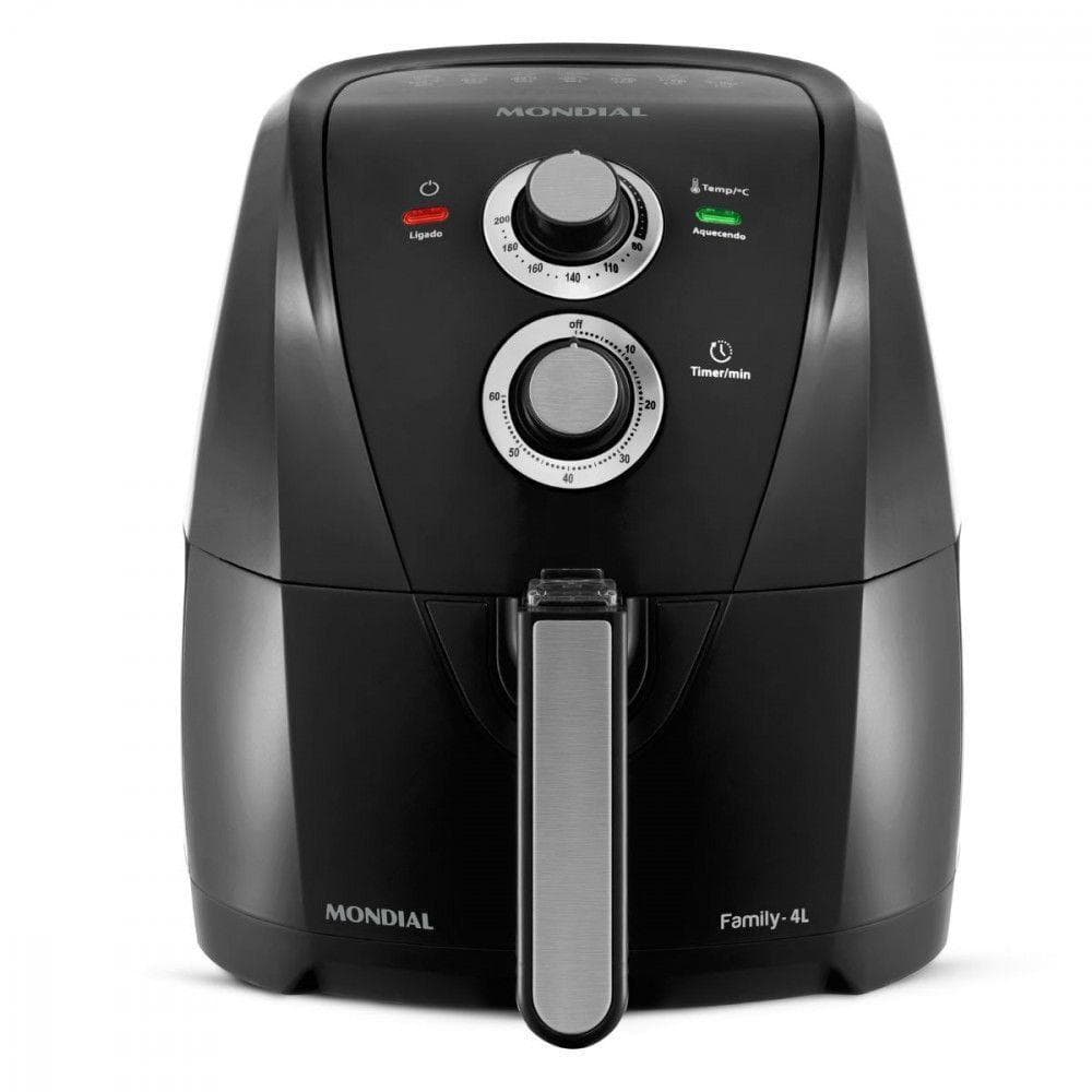 Fritadeira sem Óleo Air Fryer Mondial AFN40 4L 1500W Preto 220V
