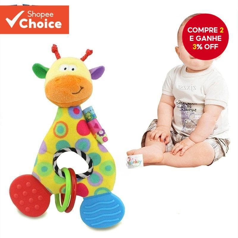 Brinquedos De Pelúcia Para Bebês Macia Girafa Infantil De Algodão Rattle Doll Toy