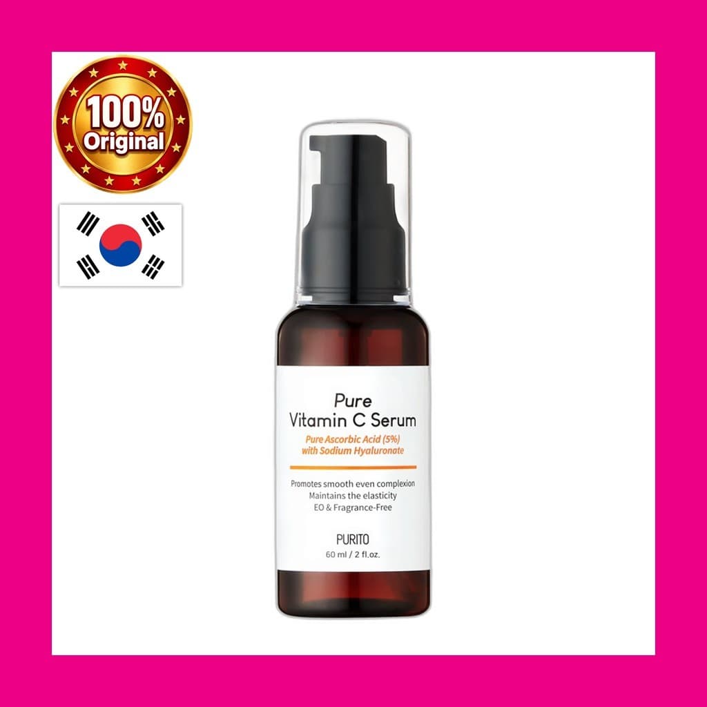 [Purito] Soro Puro De Vitamina C , 60ml , 1 Unidade/Coreano/Tez Uniforme/100 % Genuíno Da K-TrendHub