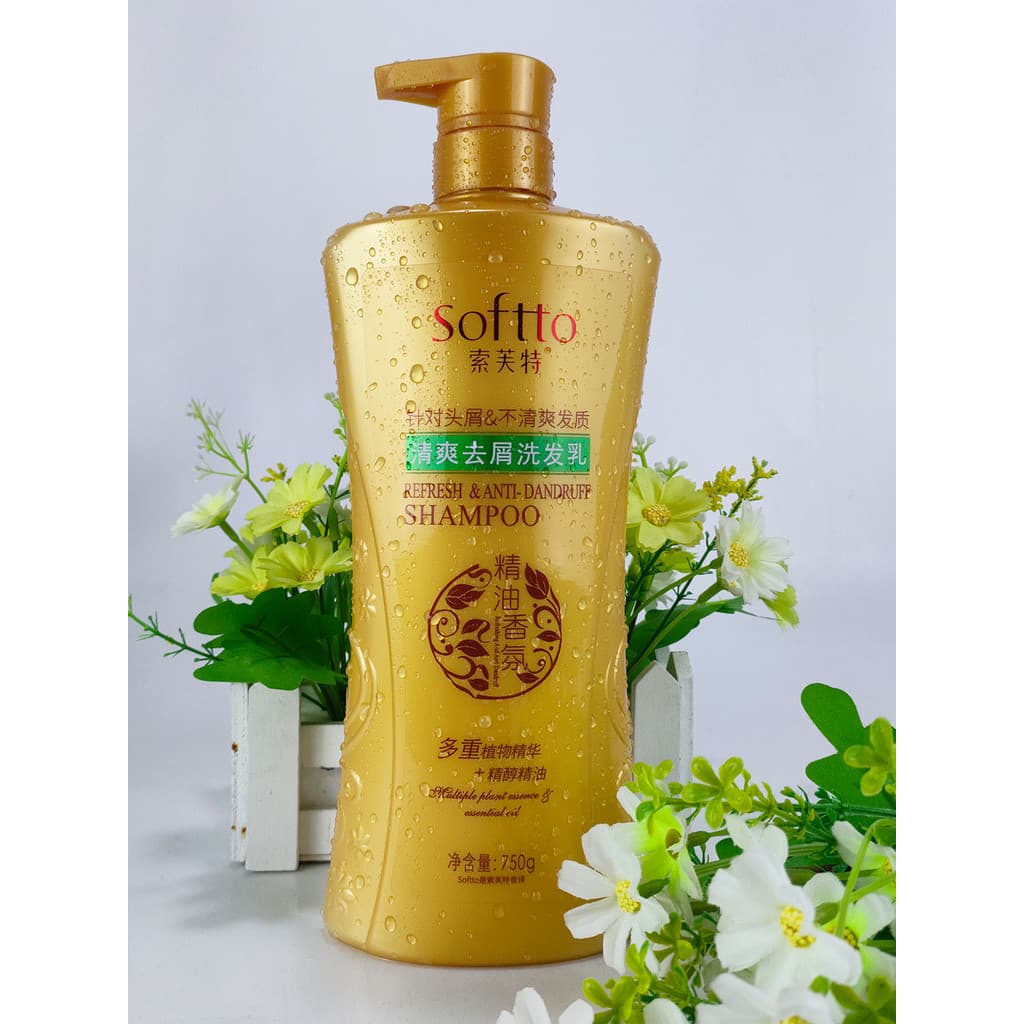 Sophite refrescante Anti-caspa shampoo óleo essencial fragrância shampoo hidratante planta essência shampoo masculino fe