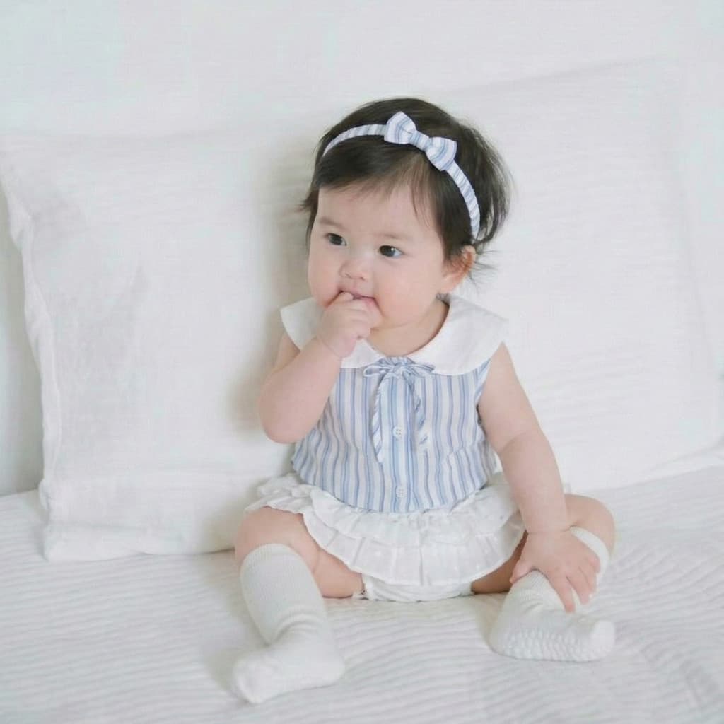 2026 nova menina bebê verão terno doce bonito bebê criança elegante listrado pequeno terno roupas finas do bebê
