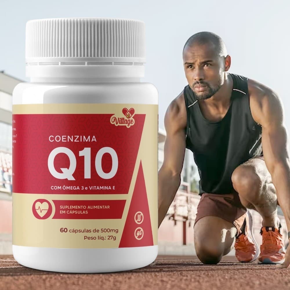 Coenzima Q10 C/omega 3 e vitamina E 60 cáps VITTAGE