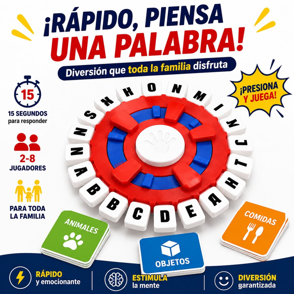 Jogo Tapple de Palavras Adedonha Moderno Educativo Rápido e Divertido para Crianças, Família e Amigos em Português