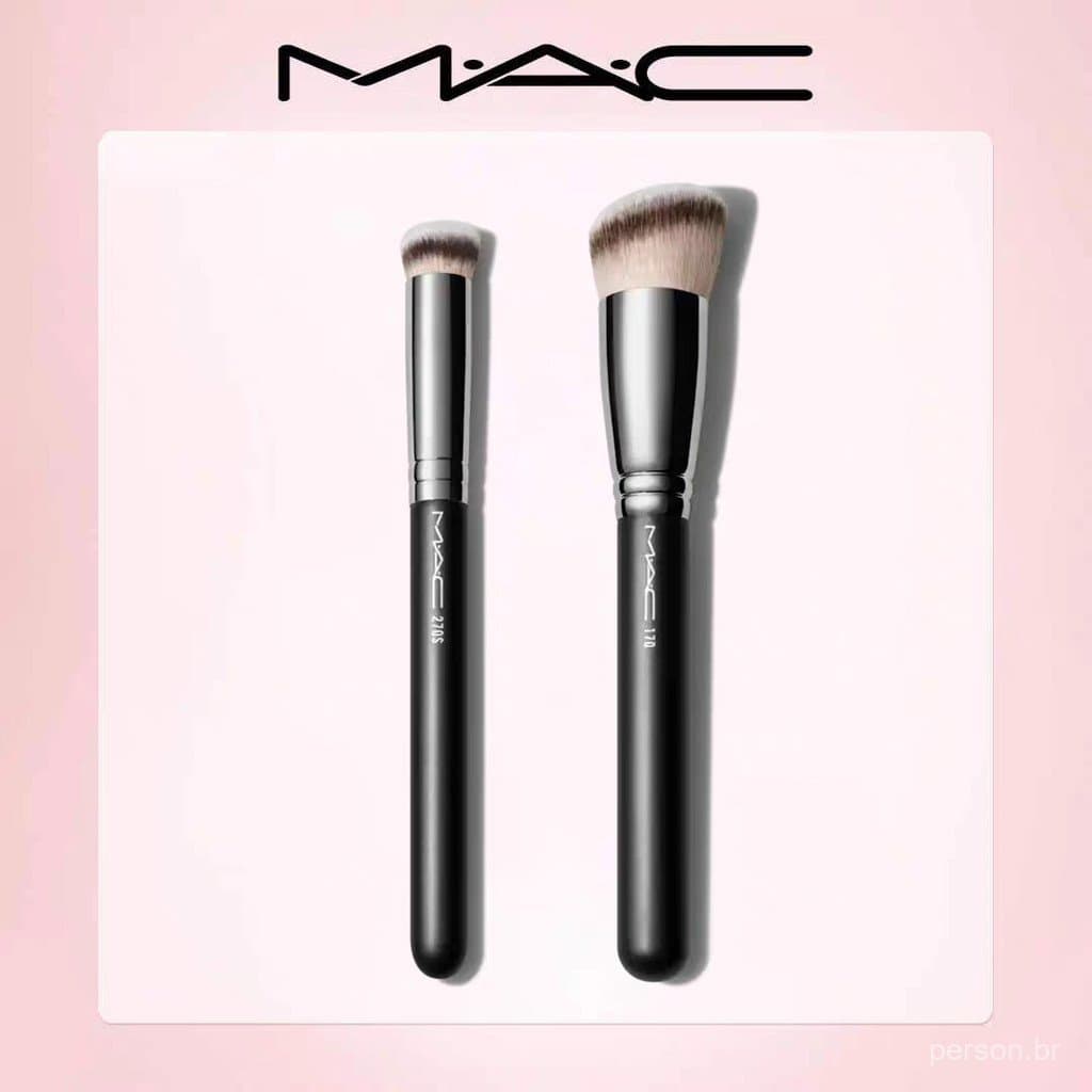 Pincel de base mac170, pincel angular para corretivo 270, pincel de base líquida não absorvente, de maquiagem par