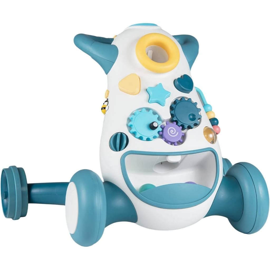 Andador para bebês COSTWAY, com apoio de braço central, música, luzes, rodas de dupla velocidade, brinquedo interativo p