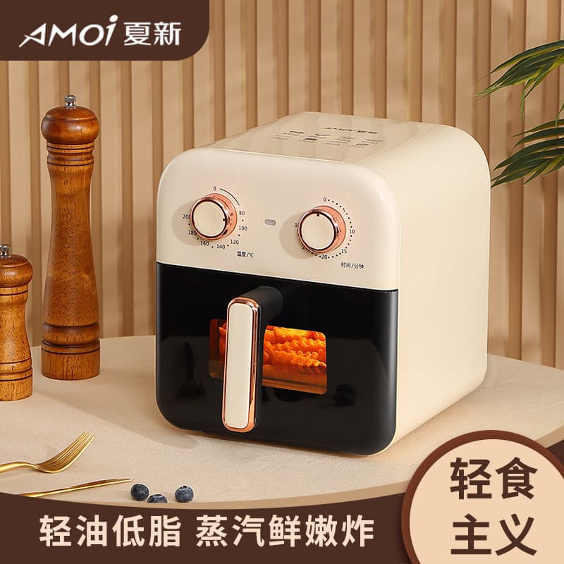 Fritadeira de ar doméstica vídeo fritadeira elétrica totalmente automática multifuncional sem óleo grande