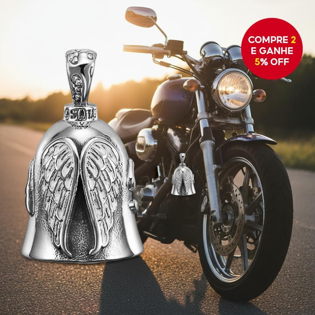  SECRETSPACE Anjo Sino Guardião de Motocicleta | Adorno Metálico Único para K6Z8 e Modelos Posteriores