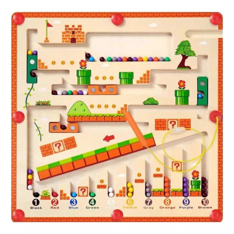 Brinquedo Labirinto Magnético Infantil Brinquedo Educativo Pedagógico Desenvolvimento Infantil - Presente de Natal
