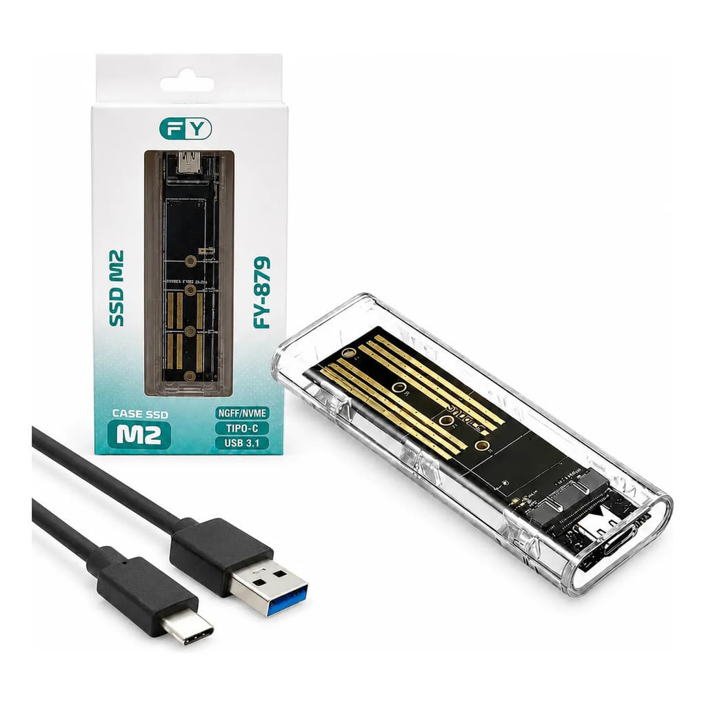 Case Ssd M2 Nvme E Sata Ngff Adaptador Usb 3.1 Tipo C 10gb Para Pcie, Hd Externo, Note, Desktop, Xdrive