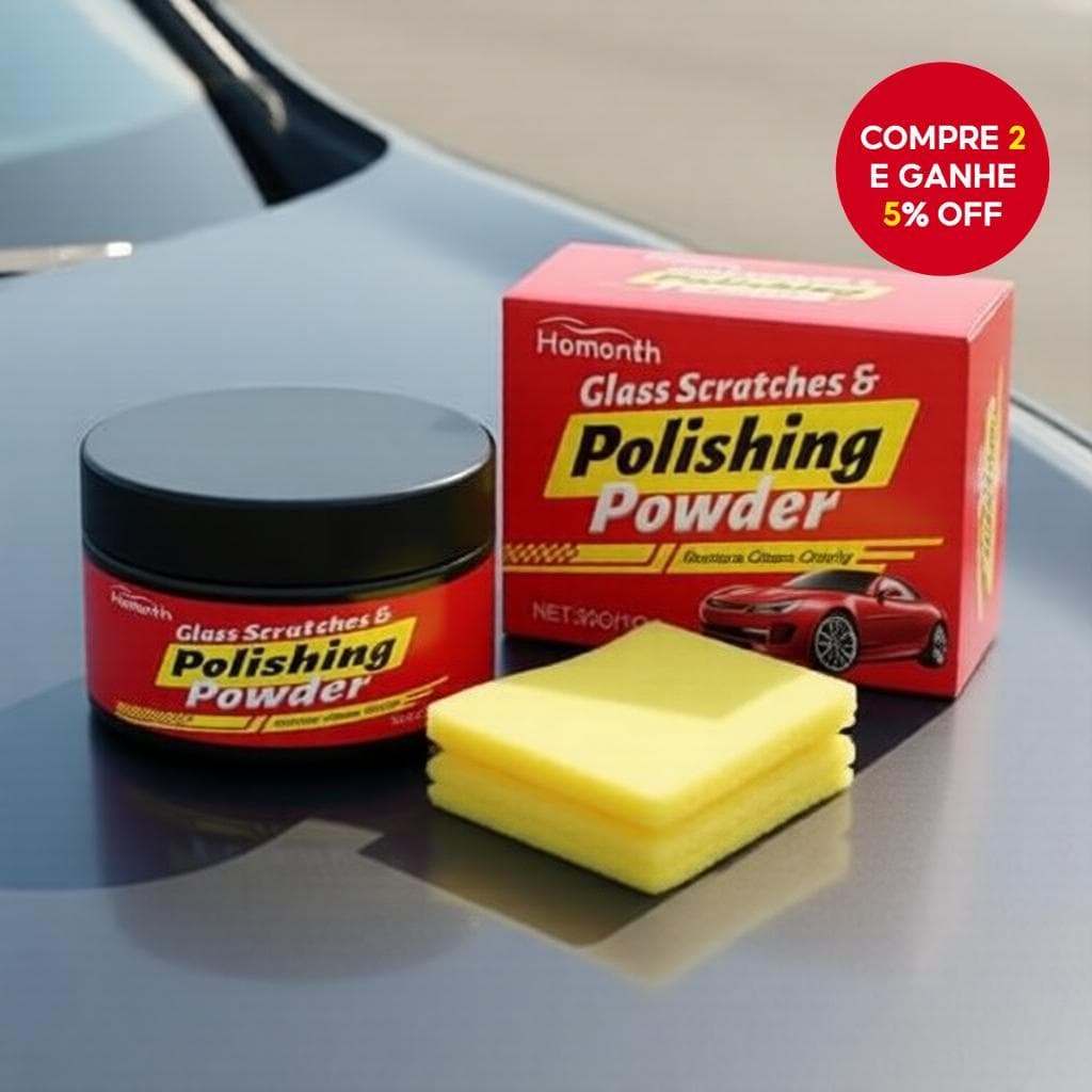  Removedor de riscos para para-brisas de carro – Kit de polimento para máxima visibilidade