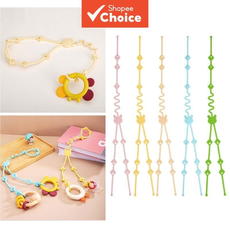 A 2 Pçs Bebê Chupeta Corrente Bebês Crianças Anti-Queda Corda Cinta Silicone Mordedor Brinquedo Chupetas Manequim Crianç