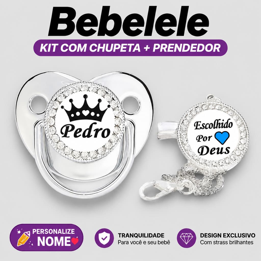 Chupeta de bebê personalizada, pode projetar nome do bebê,presente de aniversário